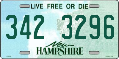 NH license plate 3423296