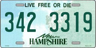 NH license plate 3423319