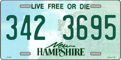 NH license plate 3423695
