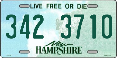 NH license plate 3423710