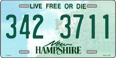 NH license plate 3423711