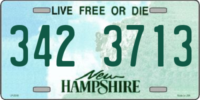 NH license plate 3423713