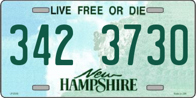 NH license plate 3423730