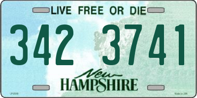 NH license plate 3423741