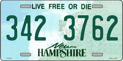 NH license plate 3423762