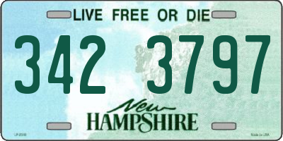 NH license plate 3423797