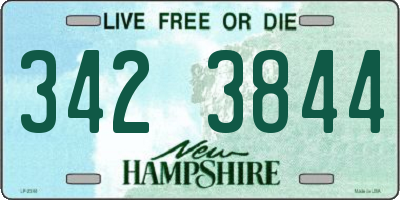 NH license plate 3423844
