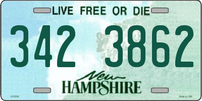NH license plate 3423862