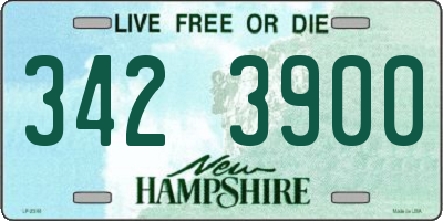 NH license plate 3423900
