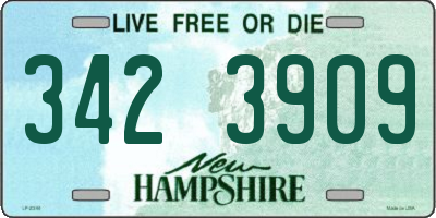 NH license plate 3423909