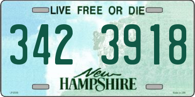 NH license plate 3423918
