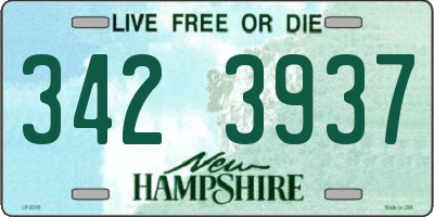 NH license plate 3423937