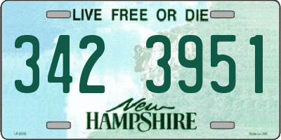NH license plate 3423951