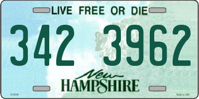 NH license plate 3423962