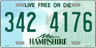 NH license plate 3424176