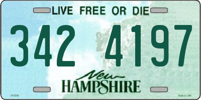 NH license plate 3424197