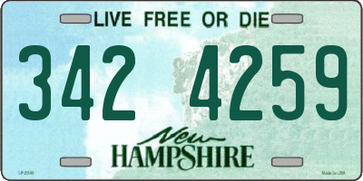 NH license plate 3424259