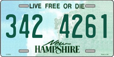 NH license plate 3424261