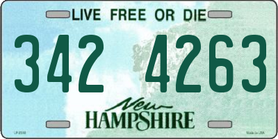 NH license plate 3424263
