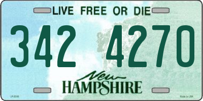 NH license plate 3424270