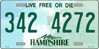 NH license plate 3424272