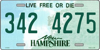 NH license plate 3424275