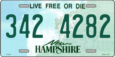 NH license plate 3424282
