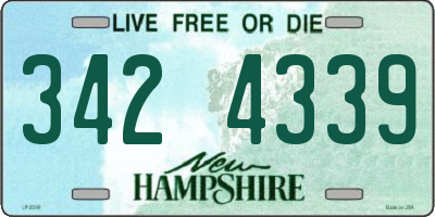 NH license plate 3424339