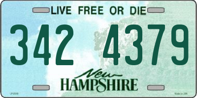 NH license plate 3424379