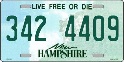 NH license plate 3424409