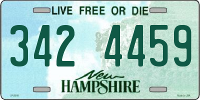 NH license plate 3424459