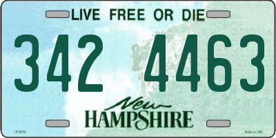 NH license plate 3424463