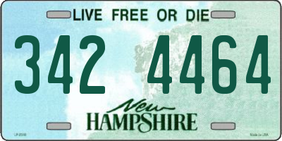 NH license plate 3424464