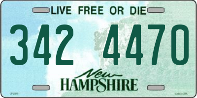 NH license plate 3424470