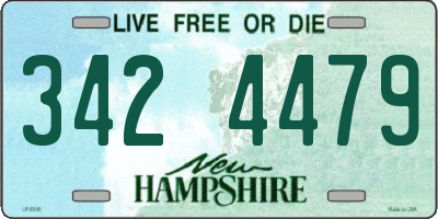 NH license plate 3424479