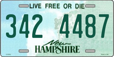 NH license plate 3424487