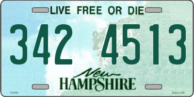 NH license plate 3424513