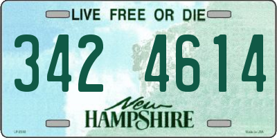 NH license plate 3424614