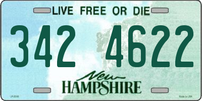 NH license plate 3424622