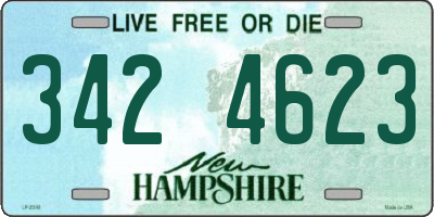 NH license plate 3424623