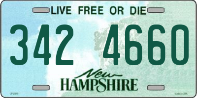 NH license plate 3424660
