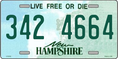 NH license plate 3424664