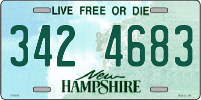 NH license plate 3424683
