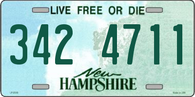 NH license plate 3424711