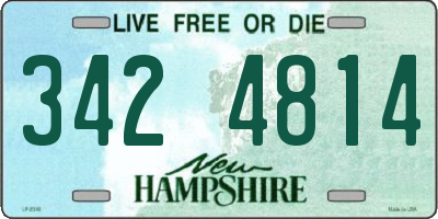 NH license plate 3424814