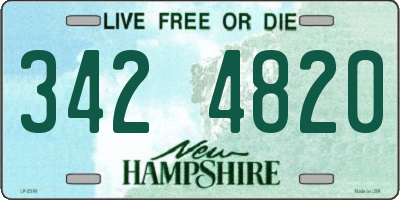 NH license plate 3424820