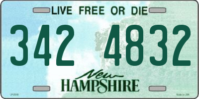 NH license plate 3424832