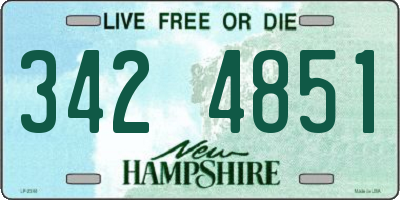 NH license plate 3424851
