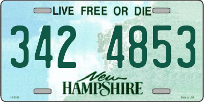 NH license plate 3424853