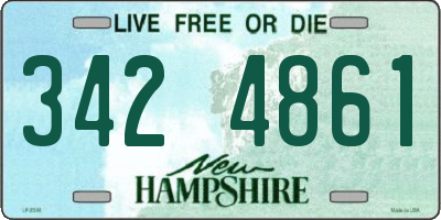 NH license plate 3424861
